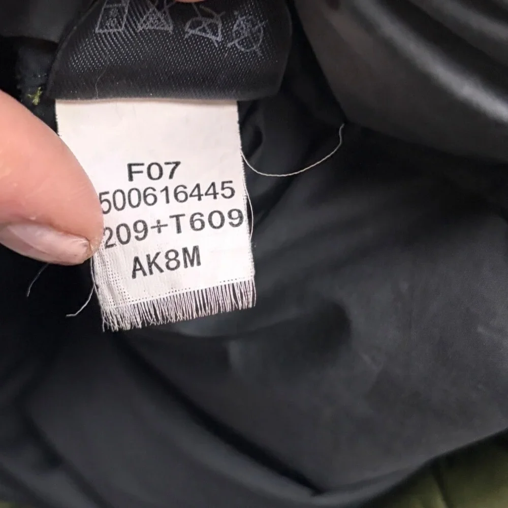 The North Face 1996 Retro Nuptse Puffer Jacket Olive Green Black 700 Down M